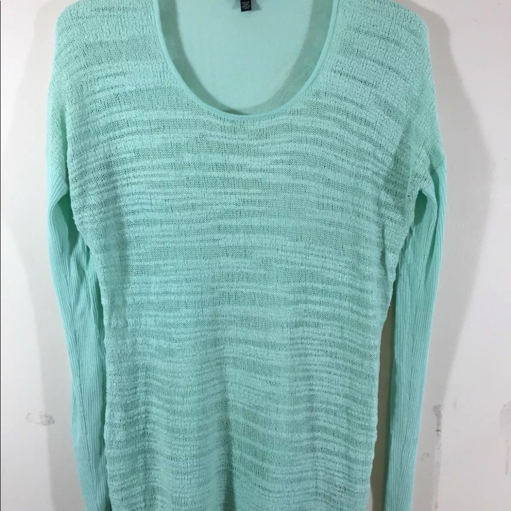 Le Chateau Women Sweater Small Mint Green Spring Long Sleeve
